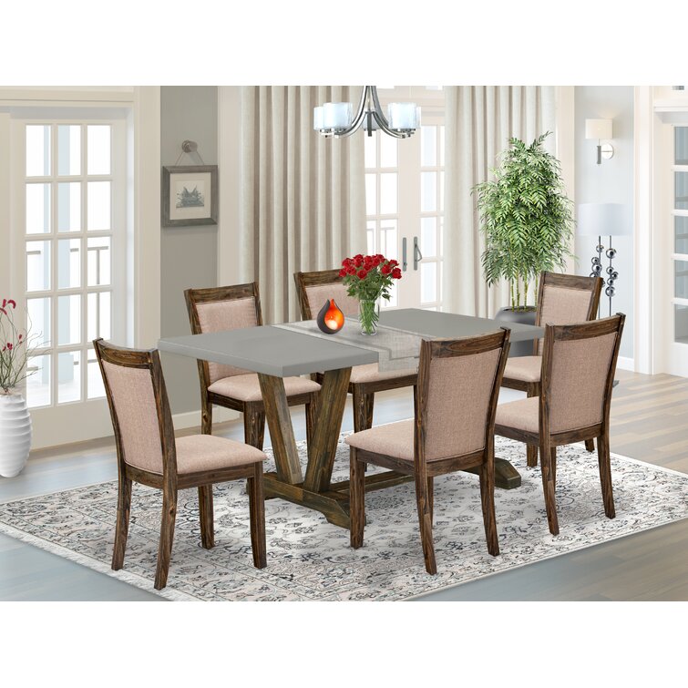 Dining table discount and knocker chairs